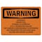 Signmission OSHA WARNING, 5" Width, Decal, 5" W, 7" L, Landscape, Attention Driver Fuel Ethanol Is Estimated OS-WS-D-57-L-11978 - alternate 1